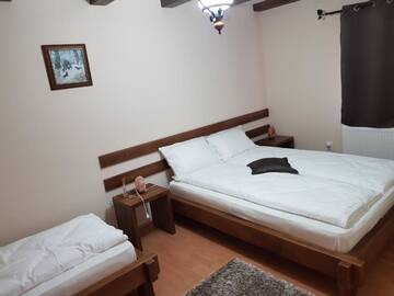 Фото номера Семейный номер с душем Лоджи Cabana Vânătorilor din Valiug г. Вэльюг 7